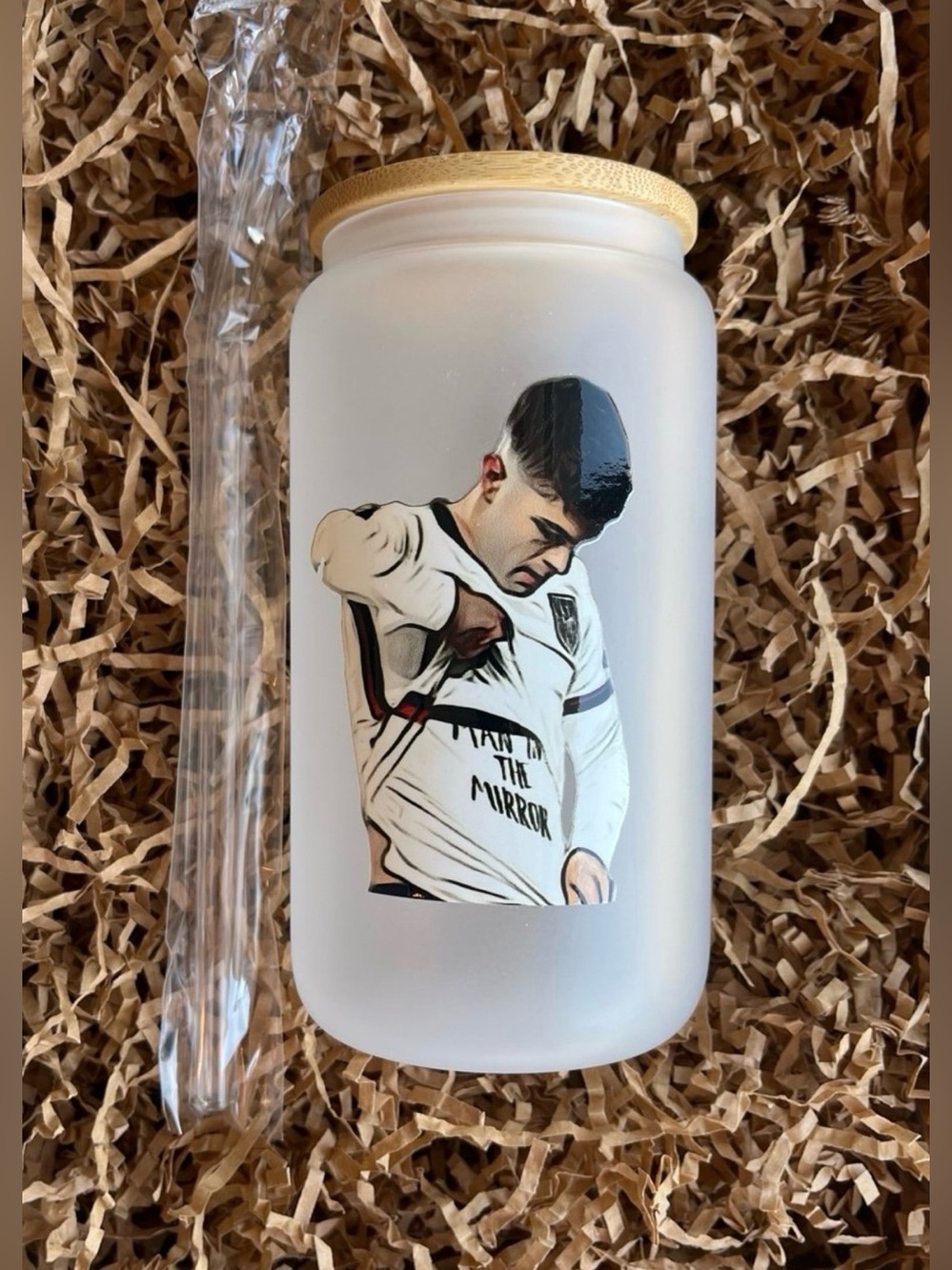 Christian Pulisic Soccer Football world cup USMNT 16oz Frosty Cup Tumbler